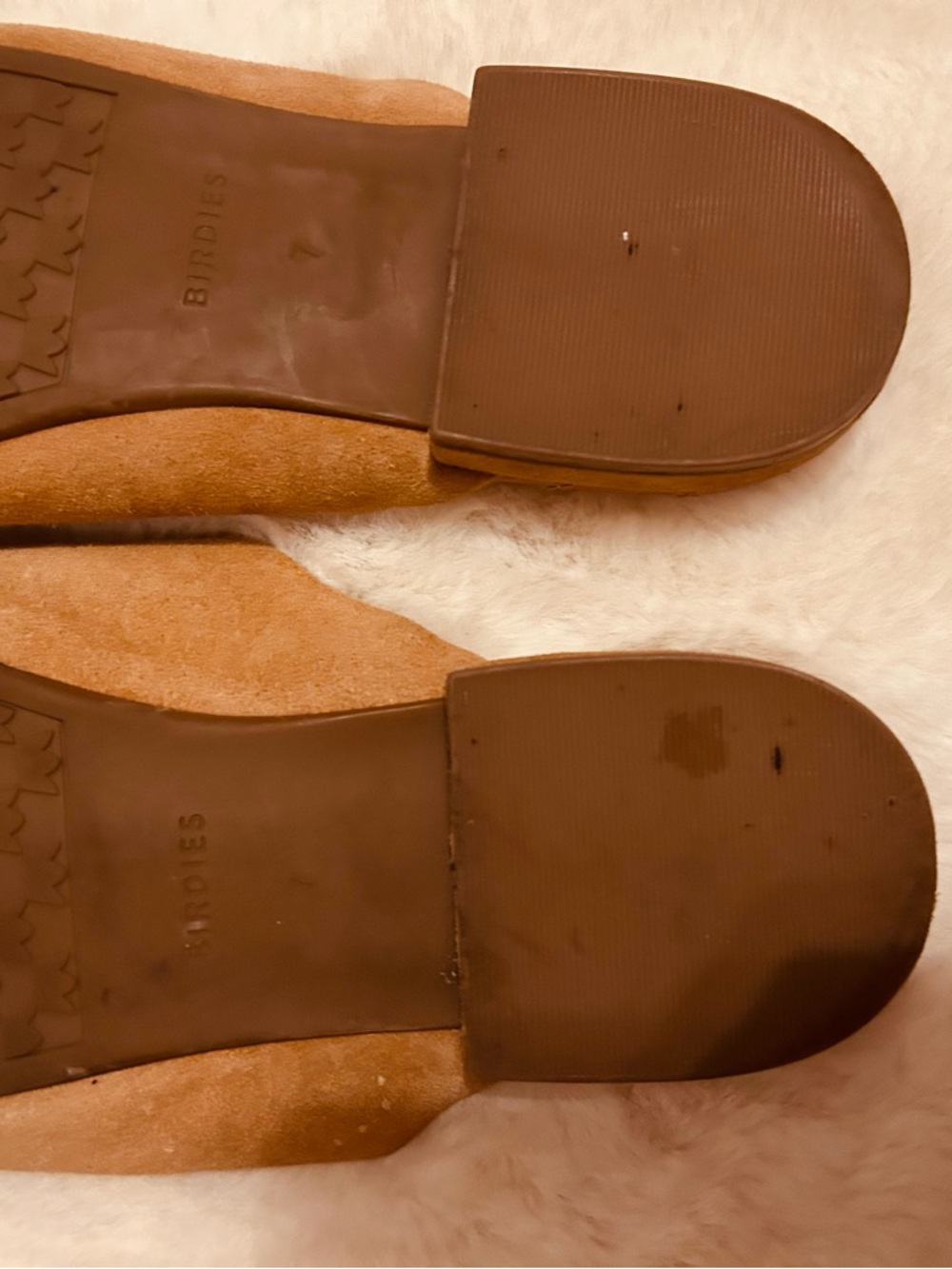 Birdies The Swan suede mules in the Golden Oak color Size 7 - Picture 12 of 14